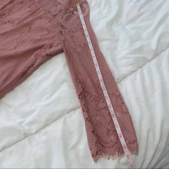 Soho pink mesh floral blouse Size XS - Picture 16 of 16